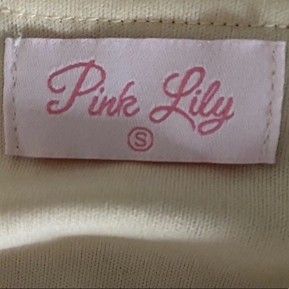 Pink Lily- Beige Wrap Around Blouse - Picture 5 of 5